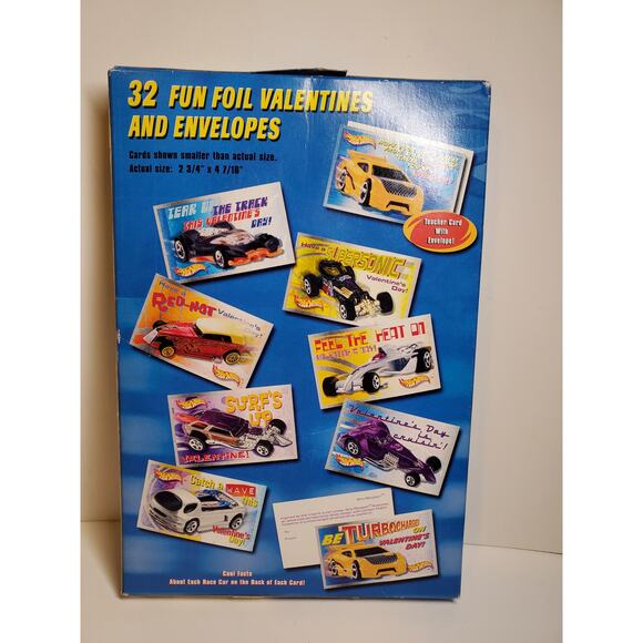 Hot Wheels Valentine Card - 32 Cards - Picture 2 of 2